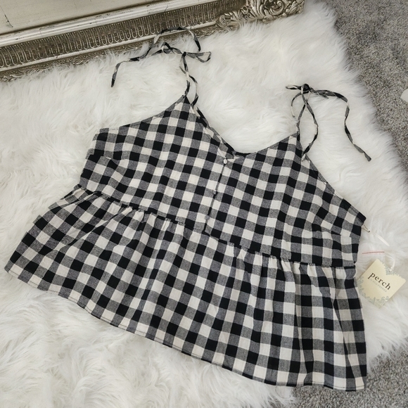 New! Perch by Blu Pepper plaid cami tank size 3XL - Picture 1 of 7